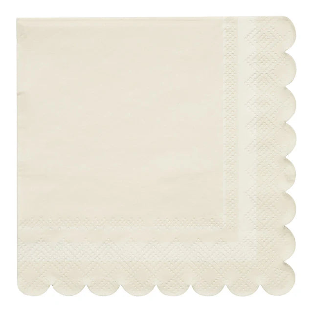 Cream Eco Cocktail Napkins 20ct