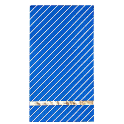 Blue and Gold Guest Towels 20ct