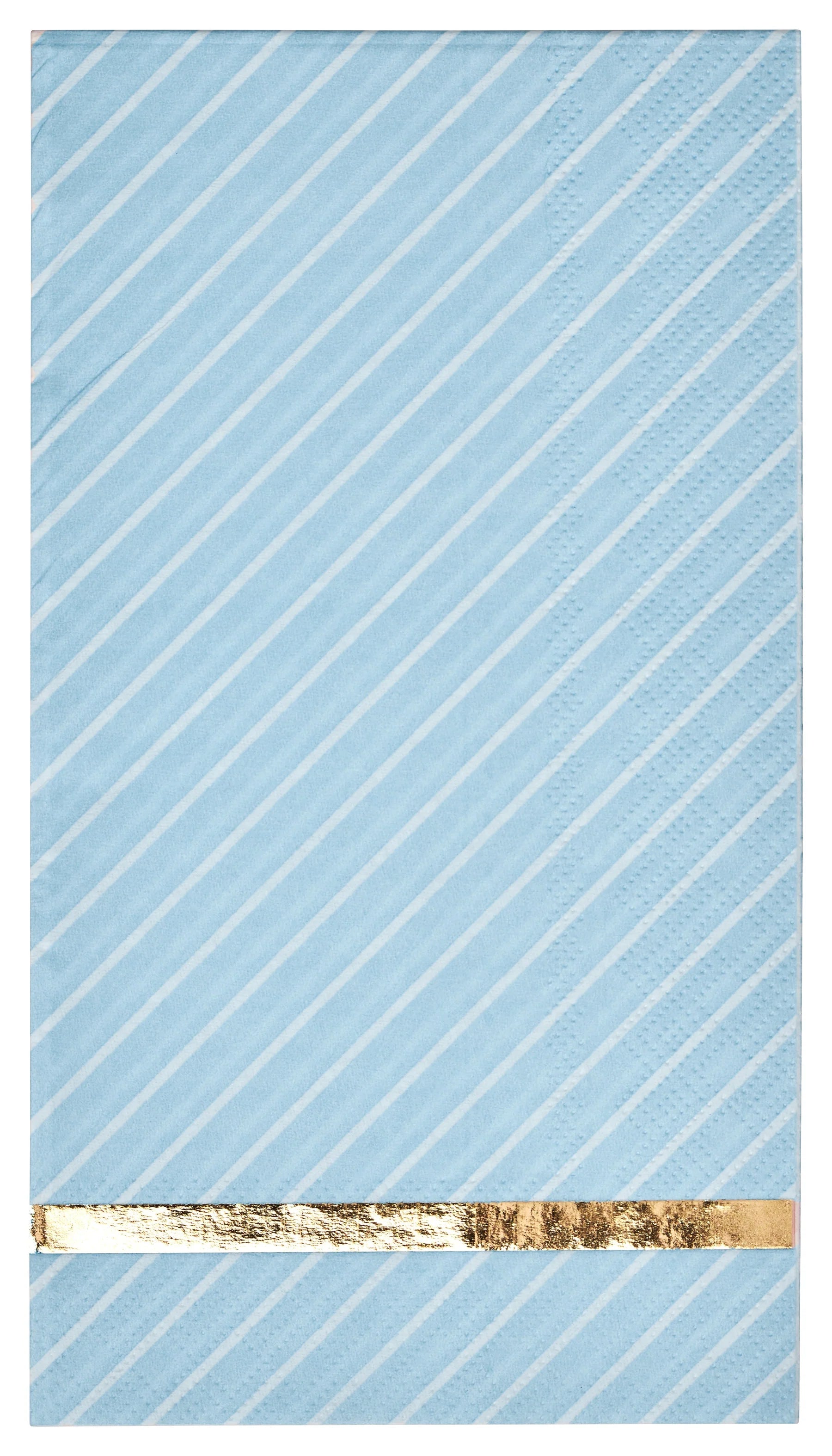 Sky Blue and Gold Guest Towels 20ct