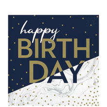 Navy and Gold Milestone Lunch Napkin 16ct