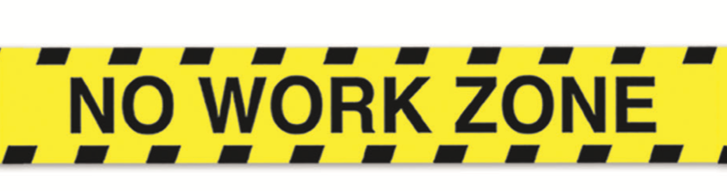 No Work Zone Party Tape
