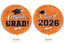 S58 Orange Grad 2026 18in Balloon