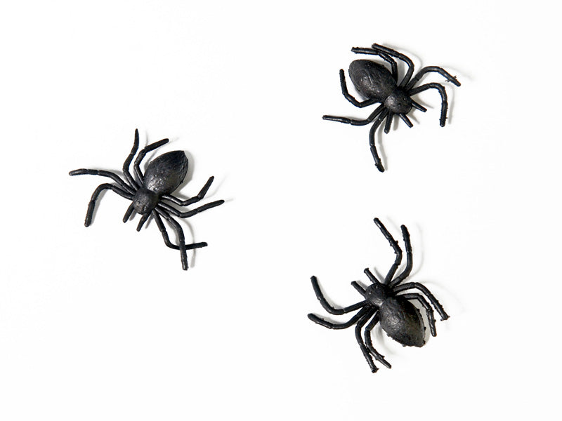 Mini Plastic Spiders 10ct
