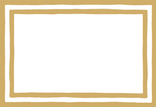 Stripe Border Gold Foil Place Cards 8ct