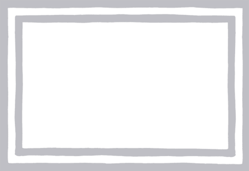 Stripe Border Silver Foil Place Cards 8ct