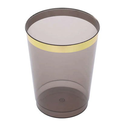 Premium Tumblers Black w/Gold Rim 20 Ct.