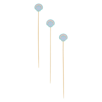 Pastel Sea Large Sea Shell Cocktail Pick 30ct
