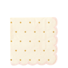Princess Scalloped Cocktail Napkins 18ct