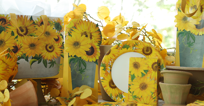 Sunflowers 10.5in Dinner Plates 8ct