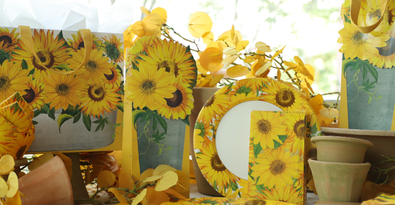 Sunflowers 8in Dessert Plates 8ct