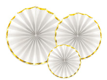 Decorative Rosettes White & Gold  3ct