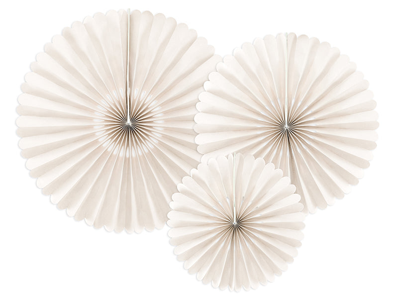 Decorative Rosettes Beige 3ct