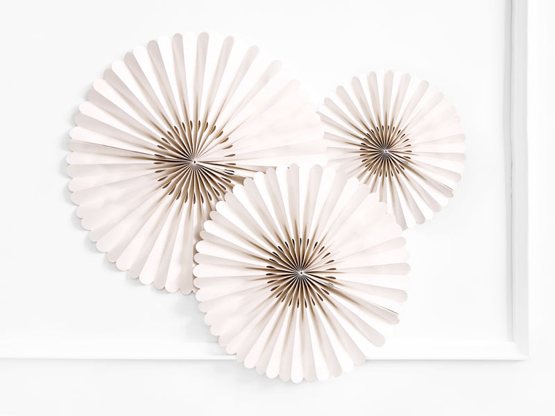 Decorative Rosettes Beige 3ct
