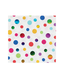 Rainbow Foil Beverage Napkins 16ct