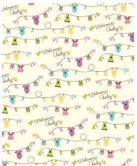 Roll Wrap Baby Clothes Line 30in x 5ft