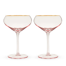 Rose Crystal Coupe Glasses 2ct