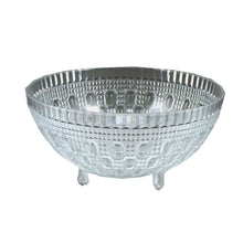 Crystalware Clear Plastic Footed Bowl
