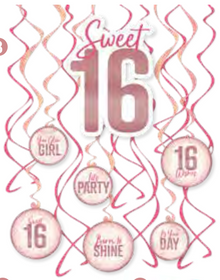 Blush Sweet 16 Swirl and Cutout Kit