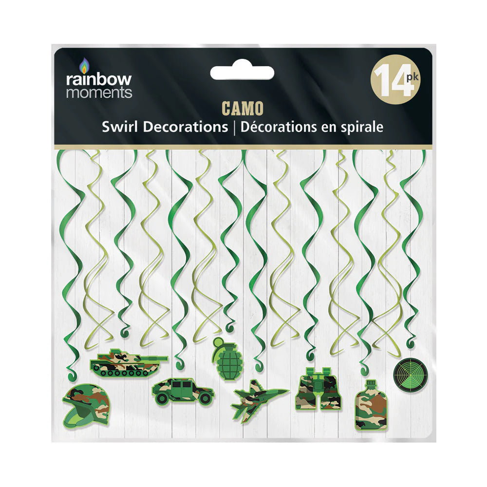 CAMO Swirl Decoration 14ct
