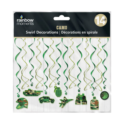 CAMO Swirl Decoration 14ct