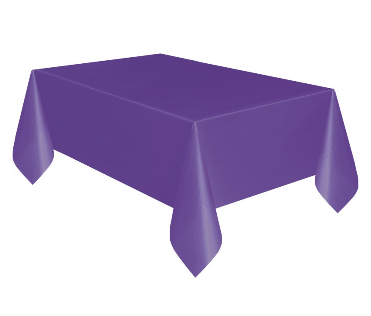 Purple Plastic Rectangle Table Cover 54" x 108"