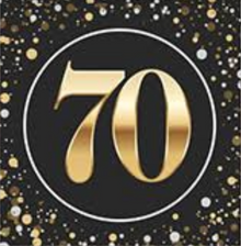 "70" Luncheon Napkins  (16/Pkg)