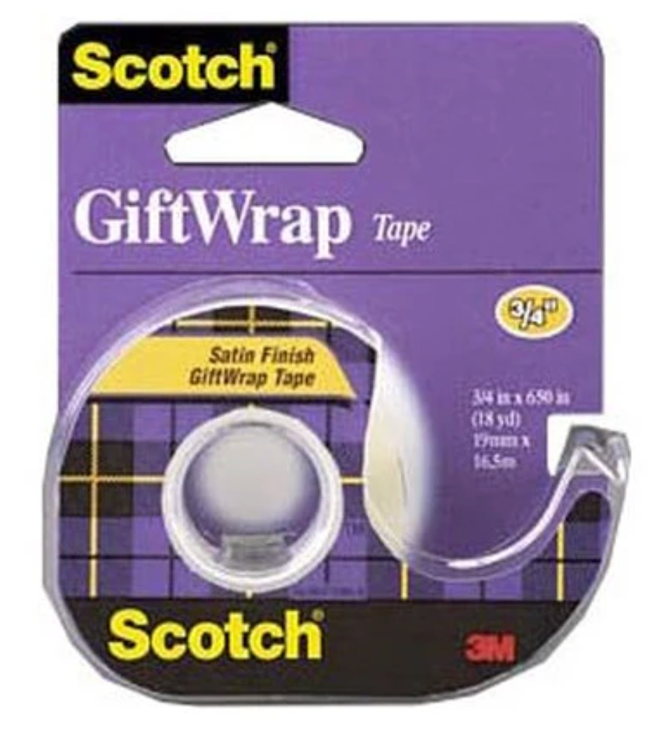 Scotch Satin Gift Wrap Tape 3/4 in. X 18 yd.