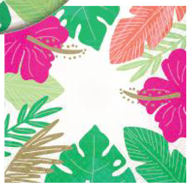 Summer Aloha Beverage Napkins 16ct