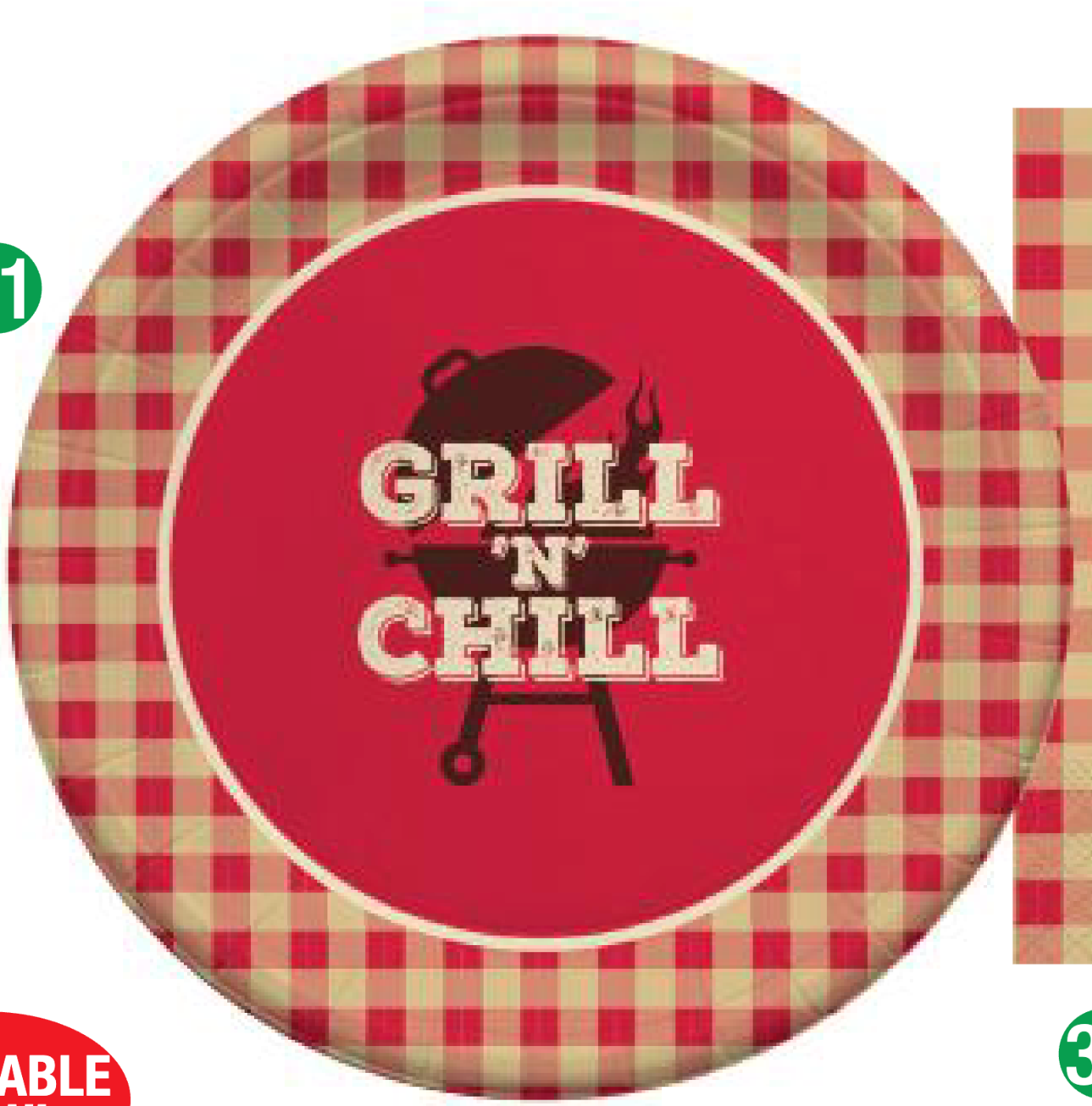 Grill n' Chill 9in Plates 8ct