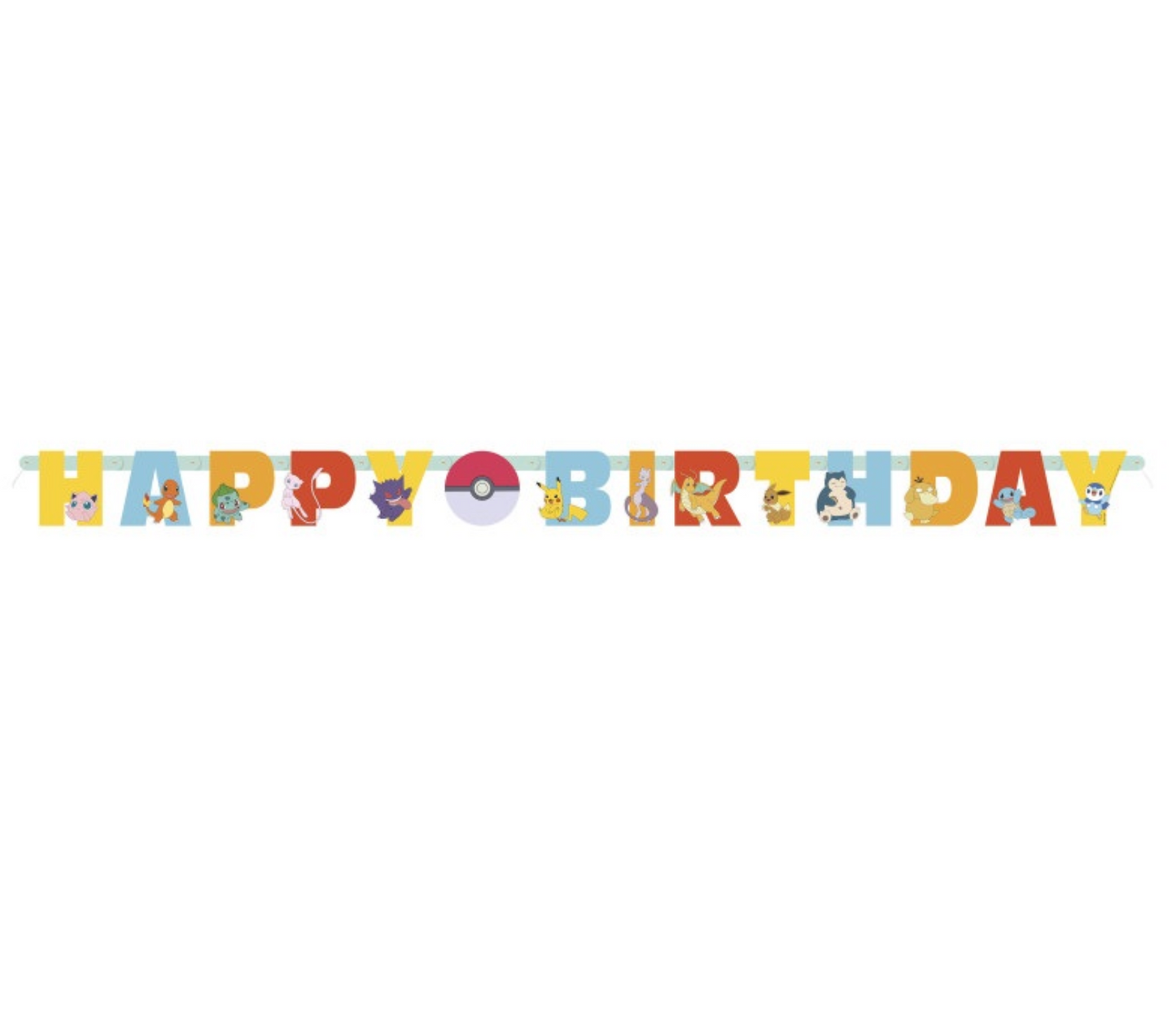 Pokémon "Happy Birthday" Jointed Banner 6ft