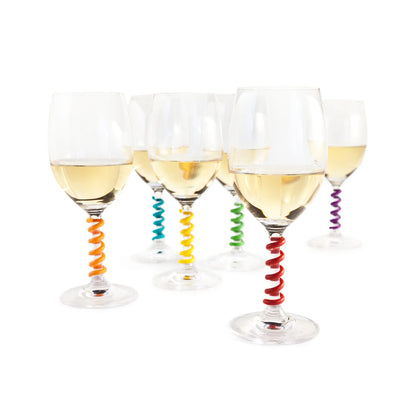 Stem Springs Silicone Wine Charms 6ct