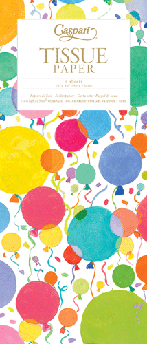 Balloons And Confetti Tissue Pkg 4 Sheets