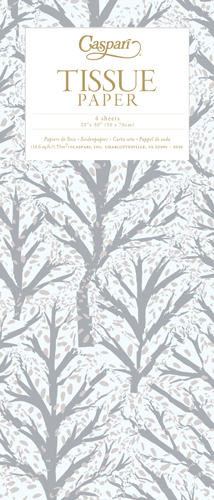 Winter Trees WhiteSilver Tissue Pkg 4 Sheets