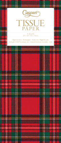 Royal Plaid Tissue Pkg 4 Sheets