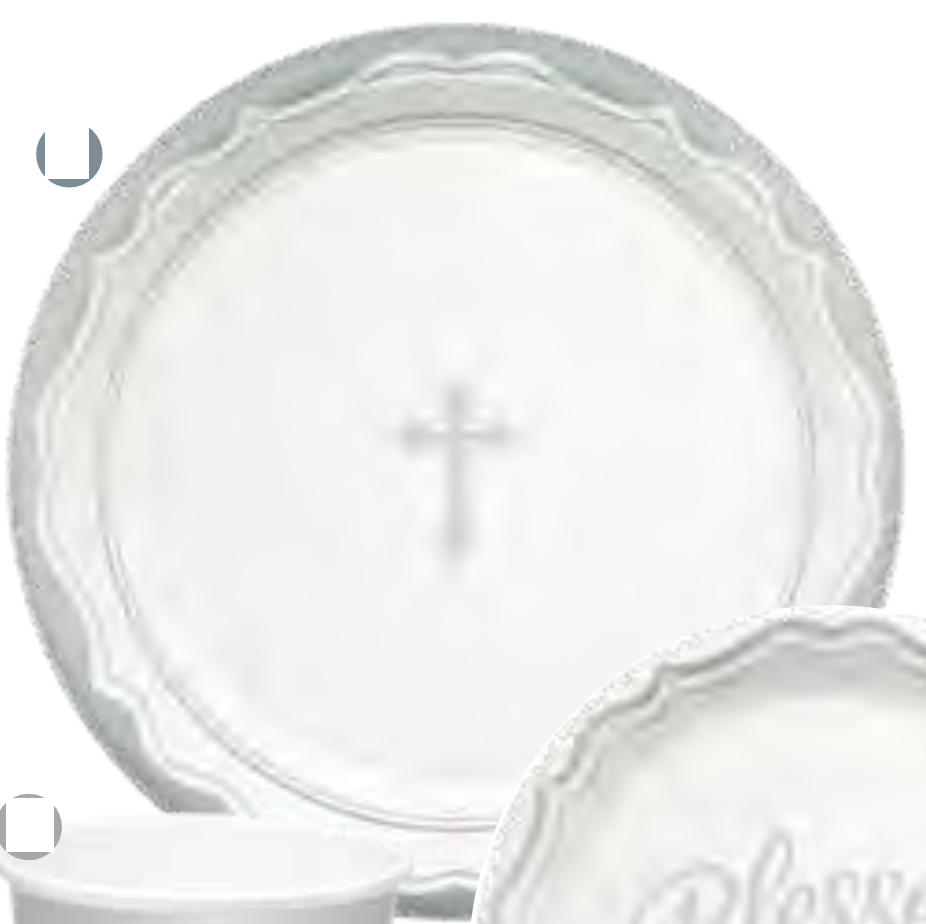 Blessed Day Cross 9in Plates 8ct