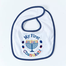 "My First Chanukah!" Embroidered Bib