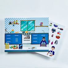 Chanukah Scenes with Reusable Stickers