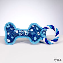 "Chewdaica" Chanukah Bone Squeaky Dog Toy