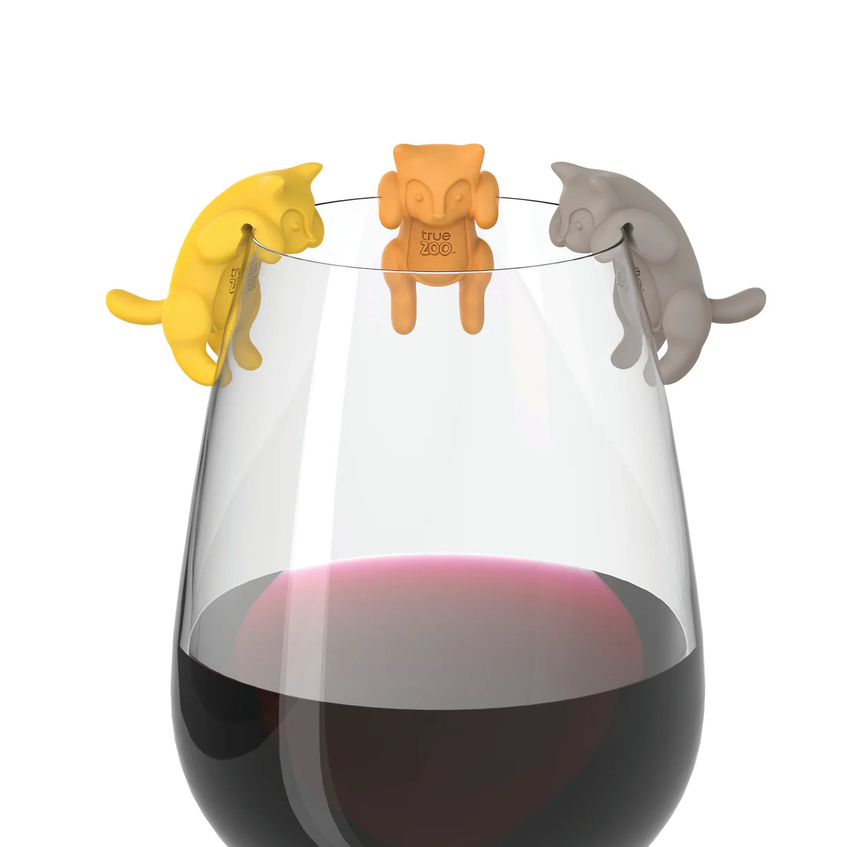 TrueZoo Paws Off Cat Silicone Drink Marker 6ct