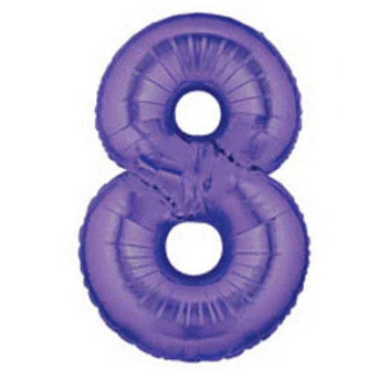 34in Number Balloons: Purple