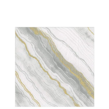 Marble Grey Cocktail Napkins 20ct