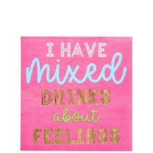 'Mixed Drinks About Feelings' Cocktail Napkins/26pk