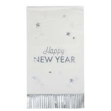 Happy New Year Fringed Guest Towels 24ct