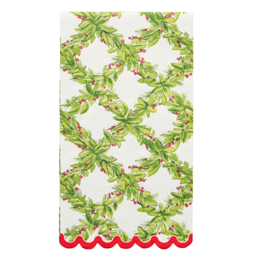 Holly Berry Guest Towels/20pk