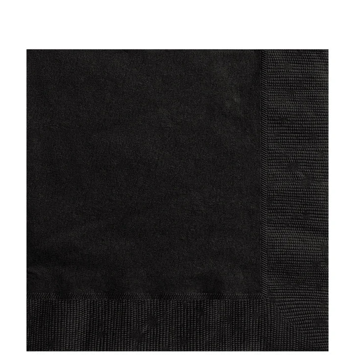 Black Lunch Napkins 20ct