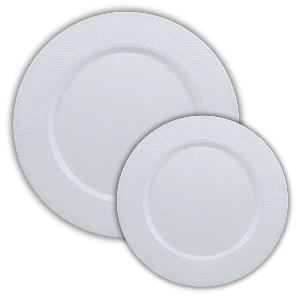 Concord White Premium Plastic Plates & Bowls