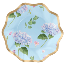 Hydrangeas Wavy 6.5in Appetizer/Dessert Bowls 8ct