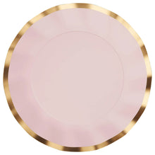 Blush and Gold Wavy 10.5in Dinner Plates 8ct