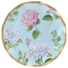 Hydrangeas Wavy 10.5in Dinner Plates 8ct