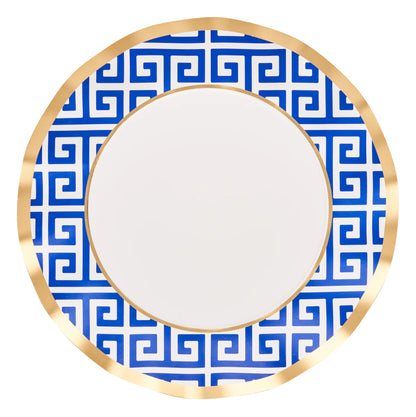 Greek Key 10.5in Dinner Plates 8ct